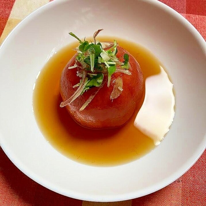 夏にぴったり!トマト丸ごとおひたし